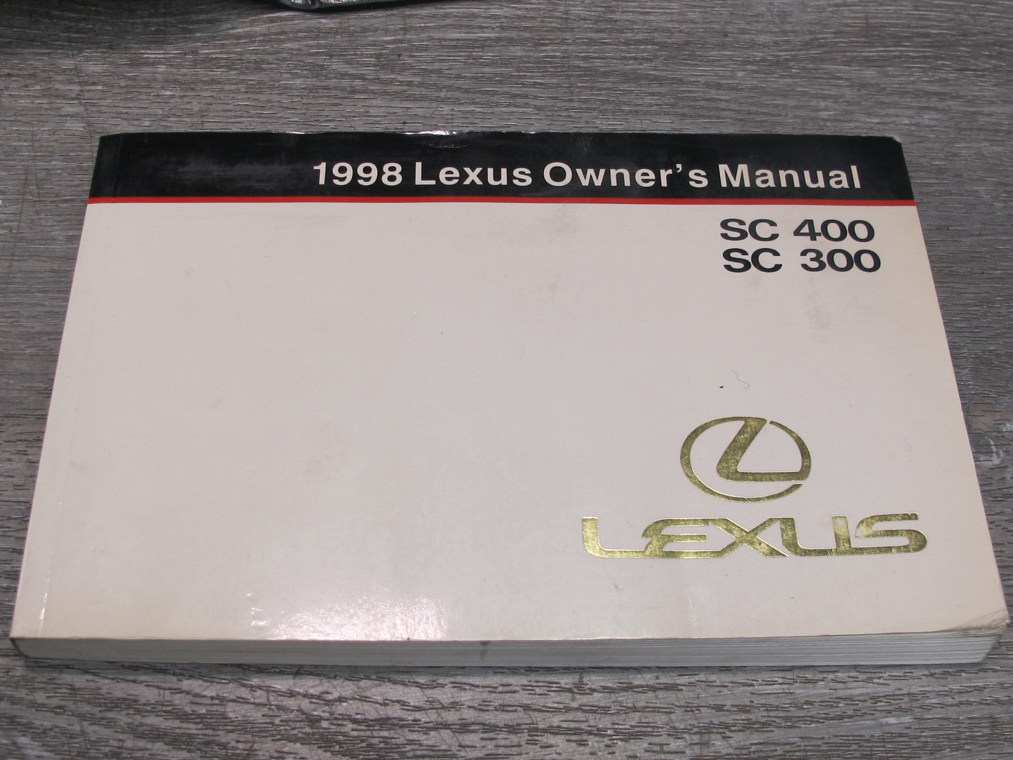 998 Lexus UZZ30L SC300 SC400 Owners Guide Manual Book Set w Case OEM