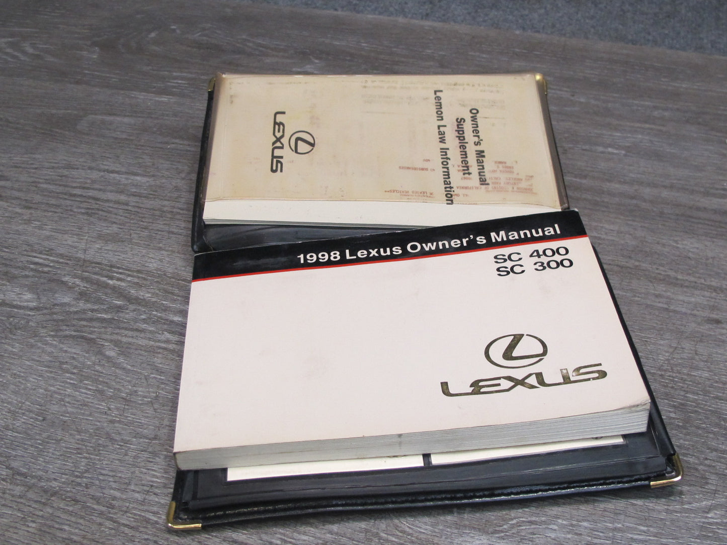 998 Lexus UZZ30L SC300 SC400 Owners Guide Manual Book Set w Case OEM