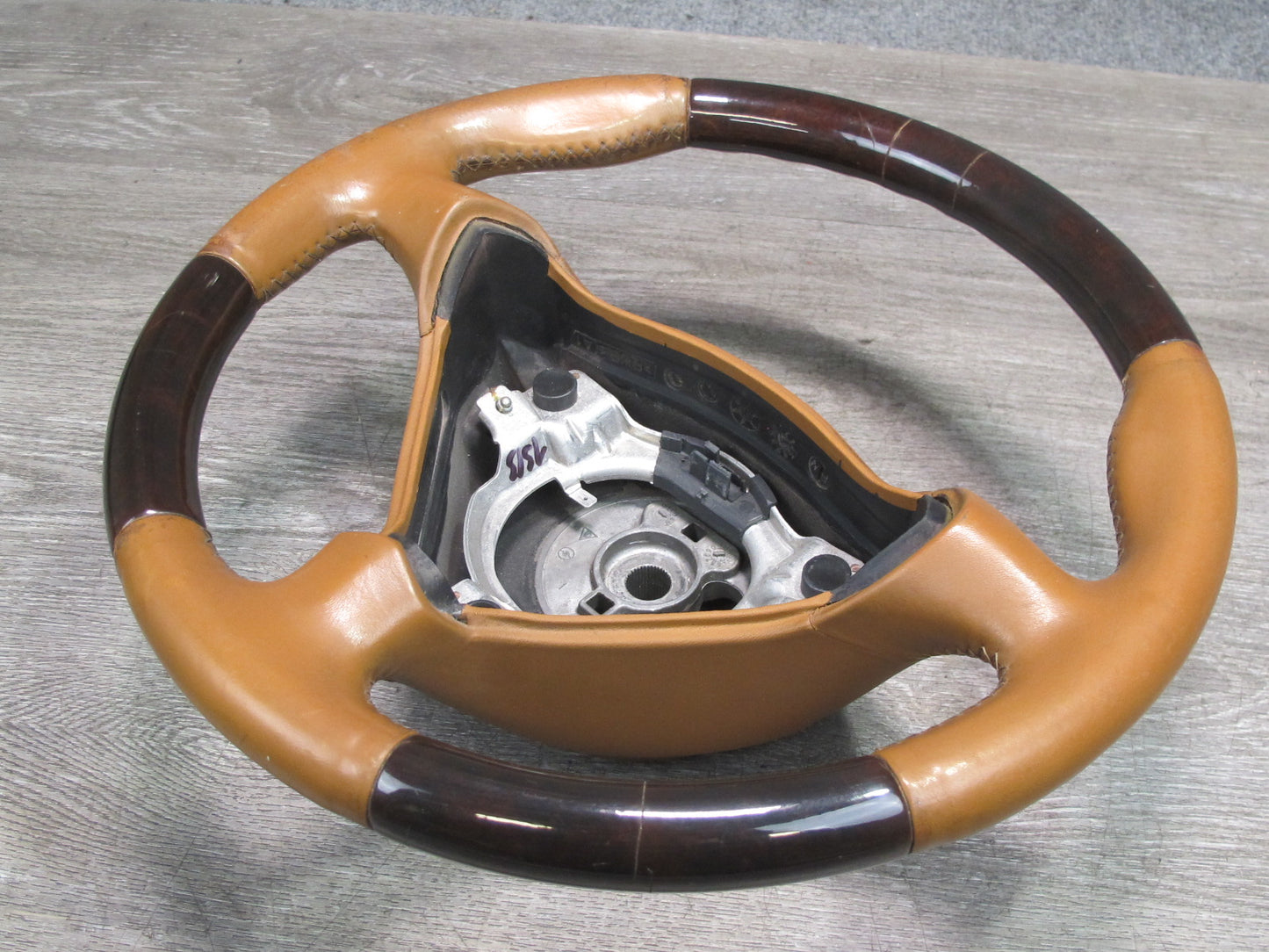 2000-2005 Porsche 911 Carrera 996 M/T 3 Spoke Steering Leather Wood Brown