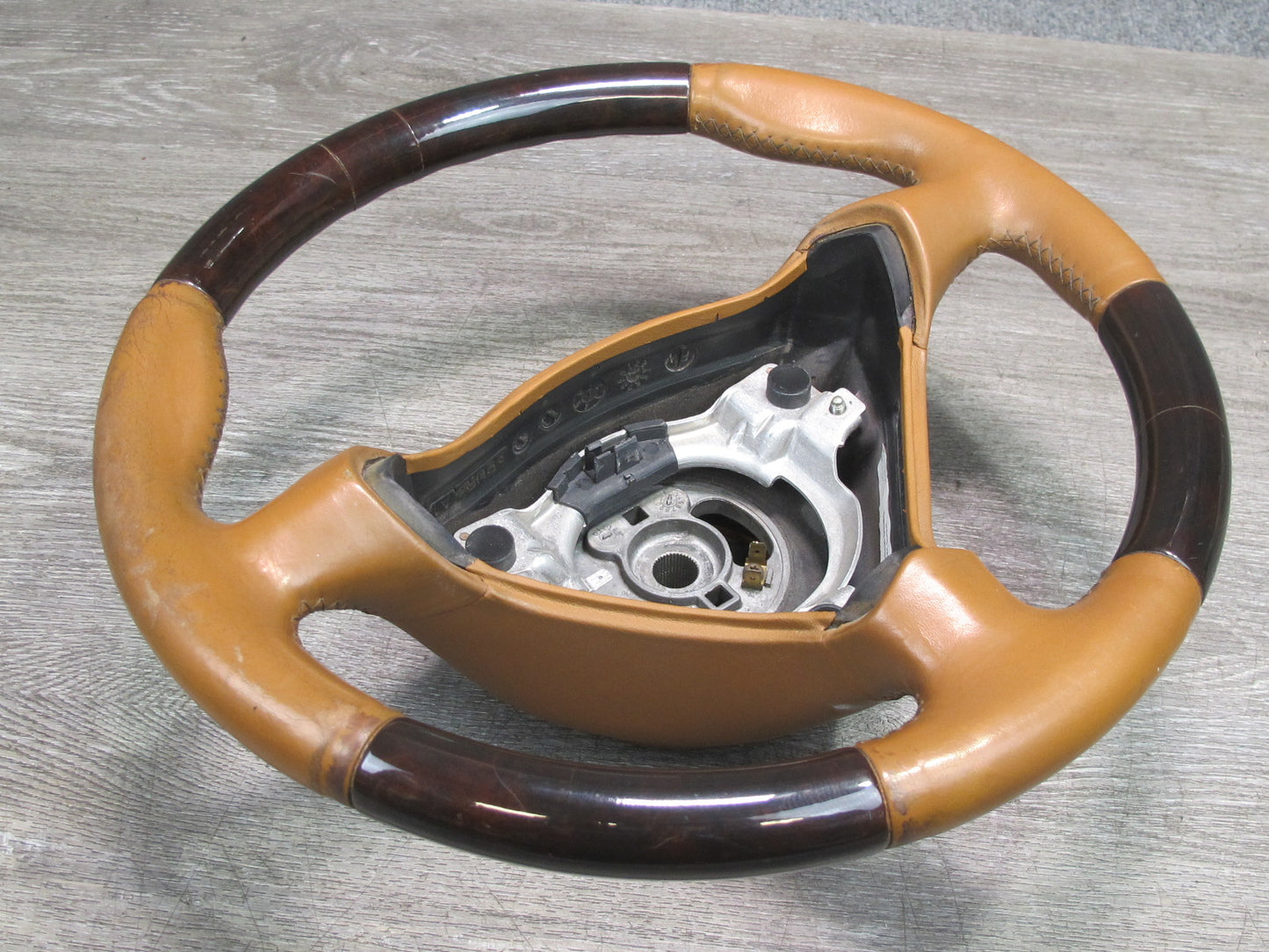 2000-2005 Porsche 911 Carrera 996 M/T 3 Spoke Steering Leather Wood Brown