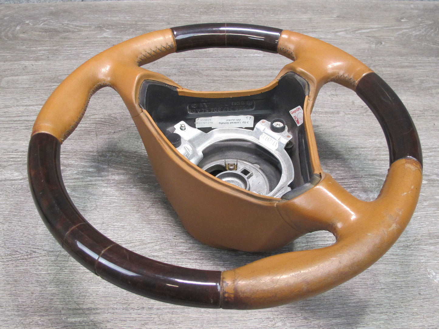 2000-2005 Porsche 911 Carrera 996 M/T 3 Spoke Steering Leather Wood Brown