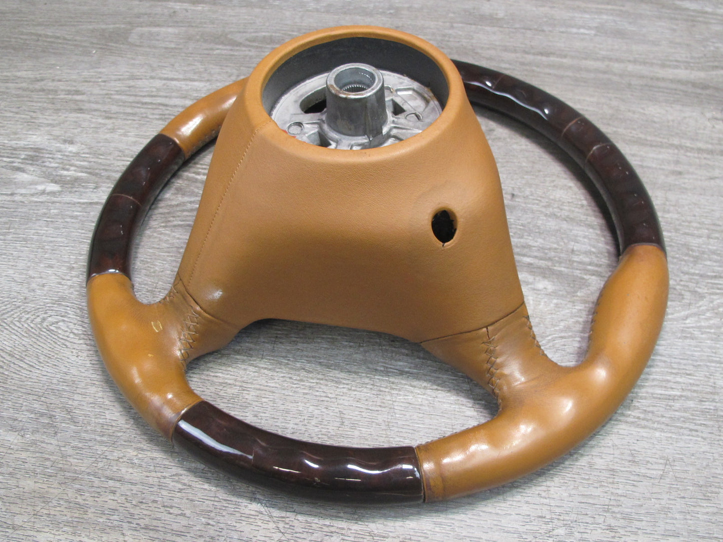 2000-2005 Porsche 911 Carrera 996 M/T 3 Spoke Steering Leather Wood Brown