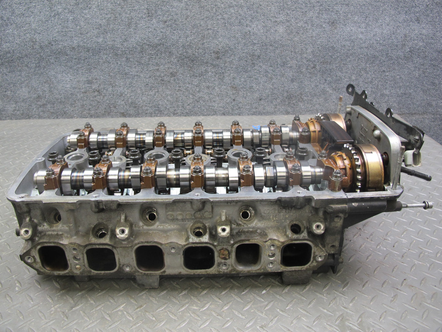 2008 VW Golf R32 VR6 3.2L Cbra Engine Cylinder Head w Camshafts & Timing Cover