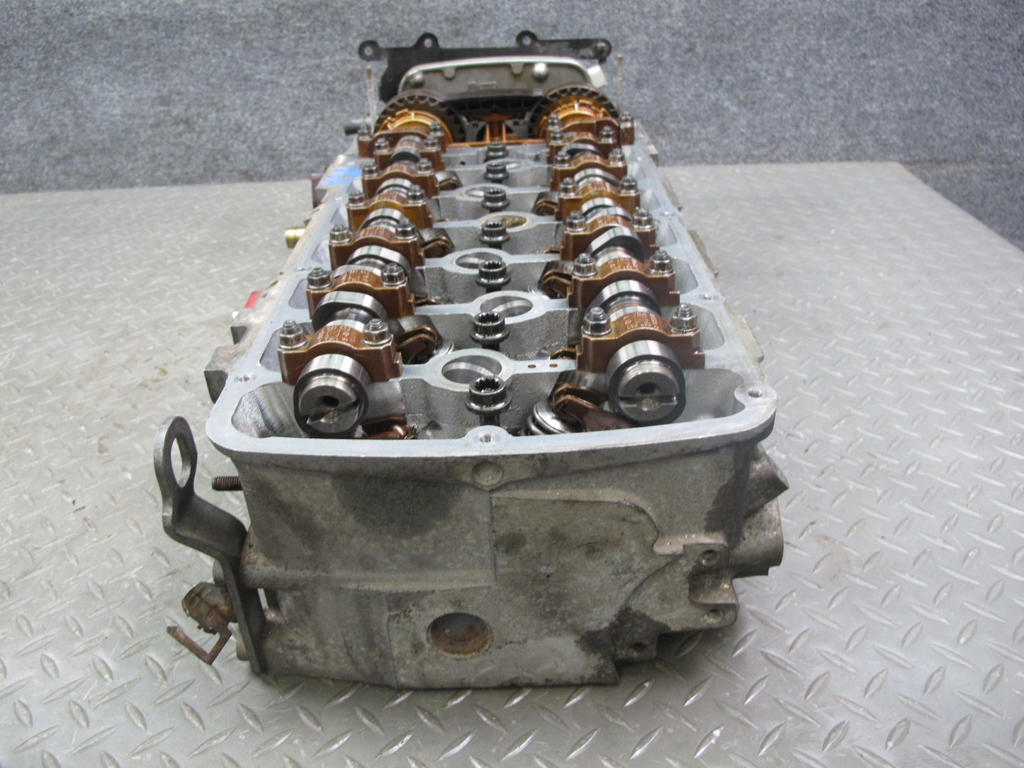 2008 VW Golf R32 VR6 3.2L Cbra Engine Cylinder Head w Camshafts & Timing Cover