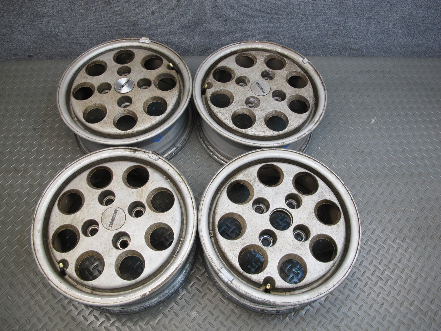 86-87 Mazda FC3S RX7 Set of 4 Factory R14" Alloy Wheel Rim 14x5.5J ET40 OEM