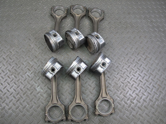 2008 VW Golf R32 MK5 VR6 3.2L Set of 6 Engine Piston Connecting Rod OEM