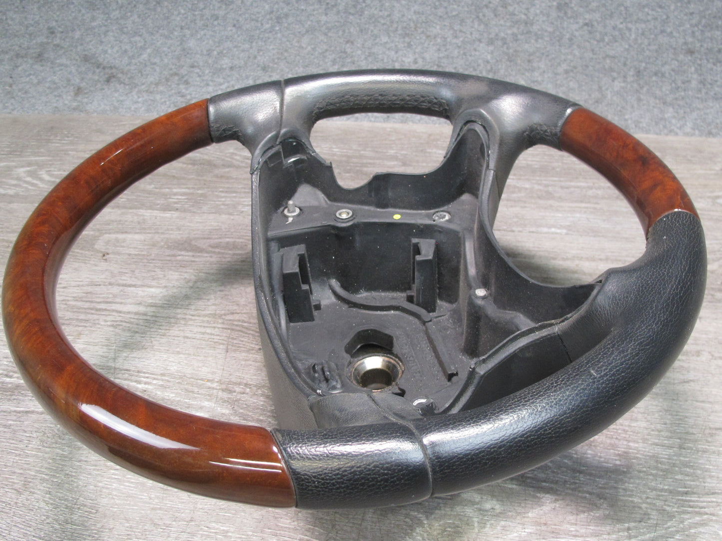 03-08 Mercedes R230 Sl-class Leather Wood Steering OEM