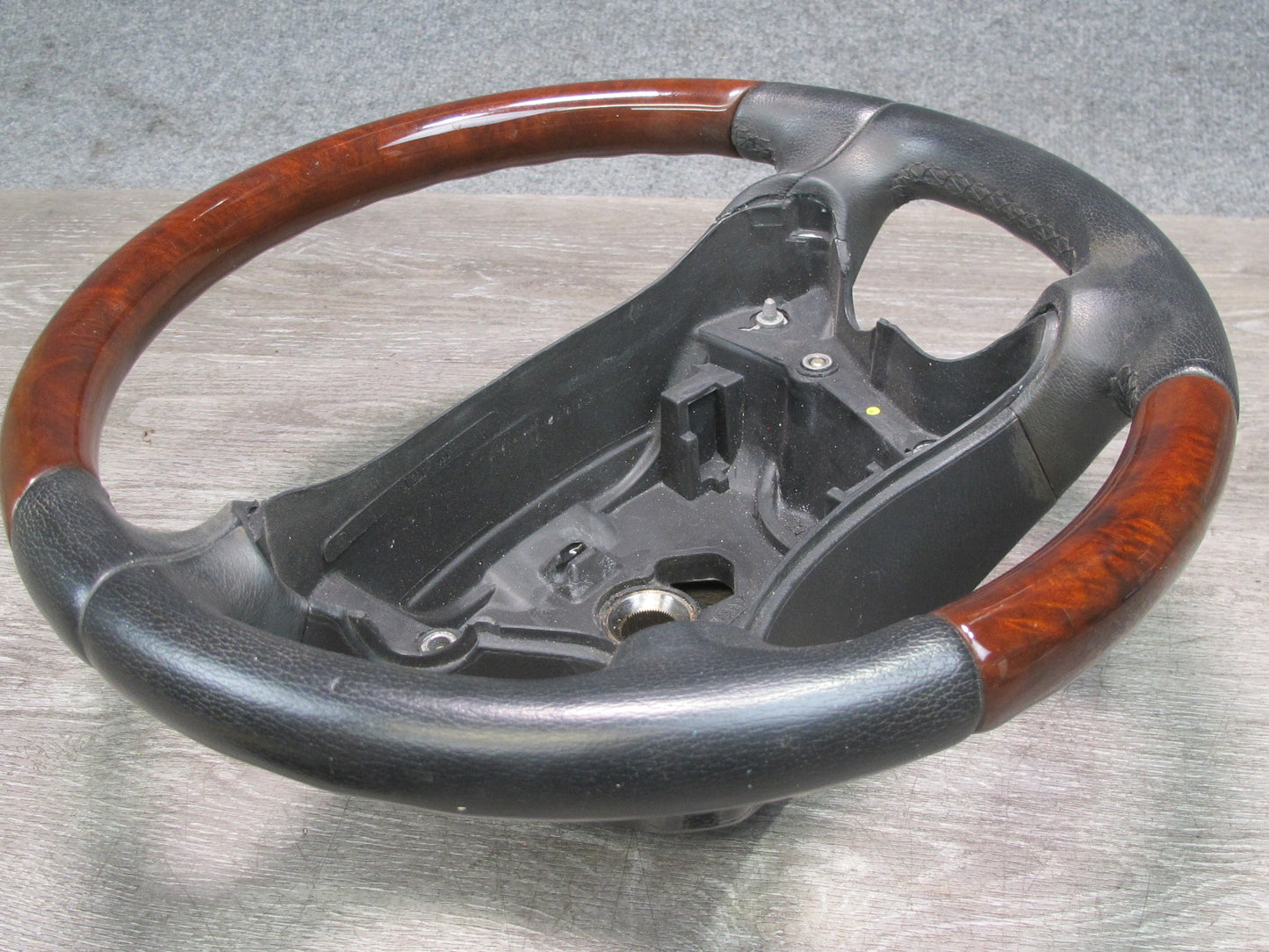 03-08 Mercedes R230 Sl-class Leather Wood Steering OEM