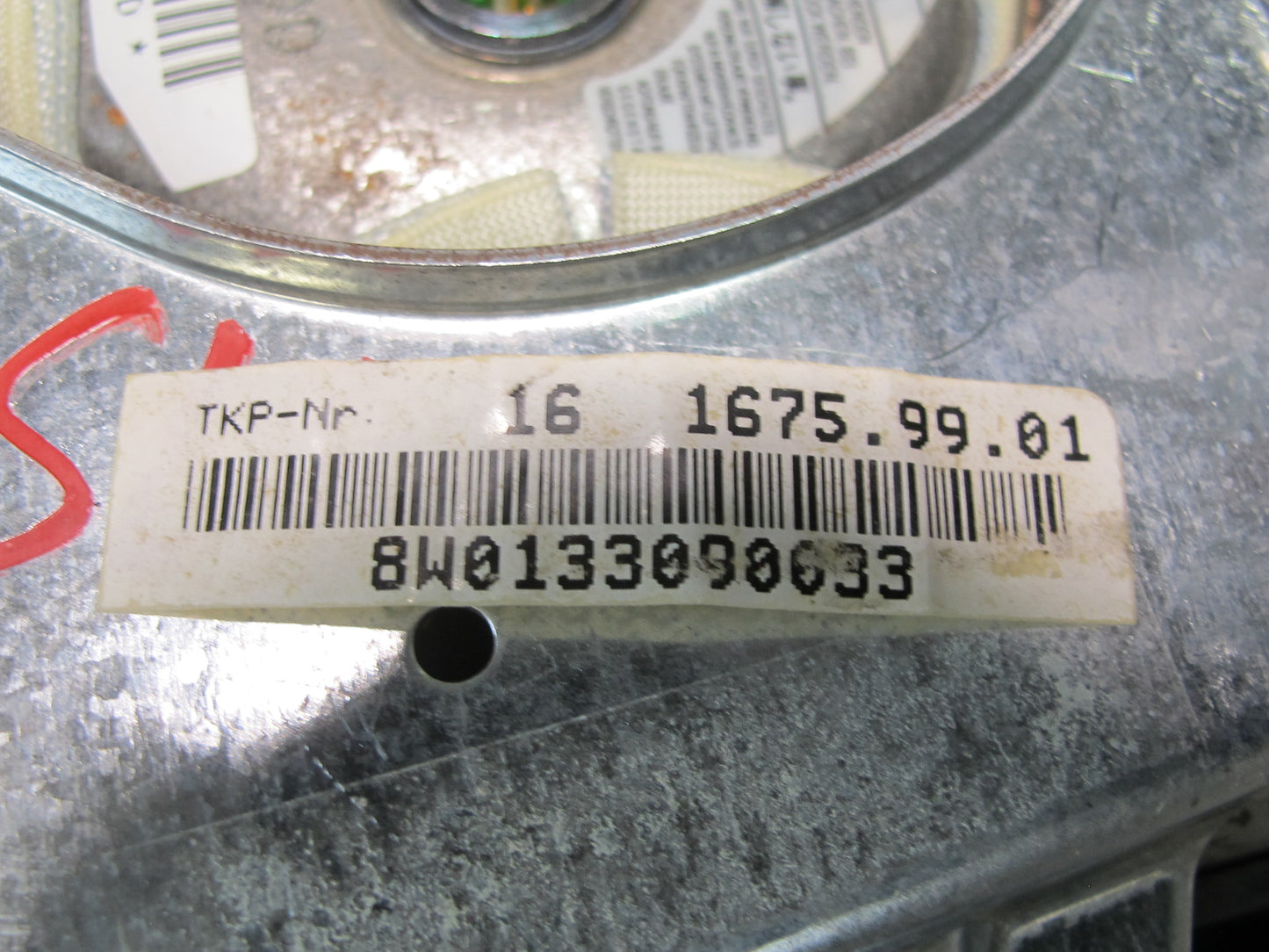 03-08 MERCEDES R230 SL500 SL600 FRONT LEFT DRIVER SIDE STEERING WHEEL SRS AIRBAG OEM