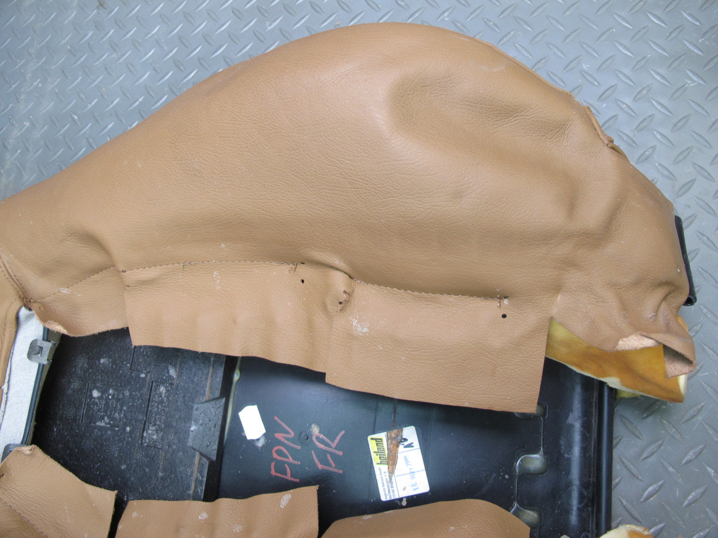 99-05 Porsche 911 996 Convertible Front Right Side Seat Backrest Cover Brown