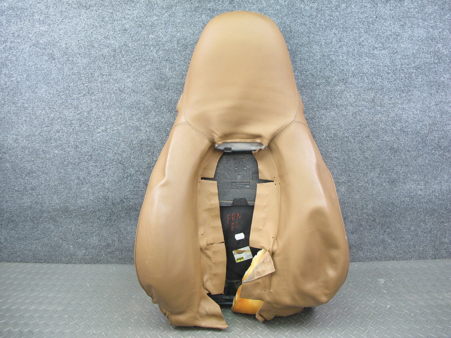 99-05 Porsche 911 996 Convertible Front Left Side Seat Backrest Cover Brown