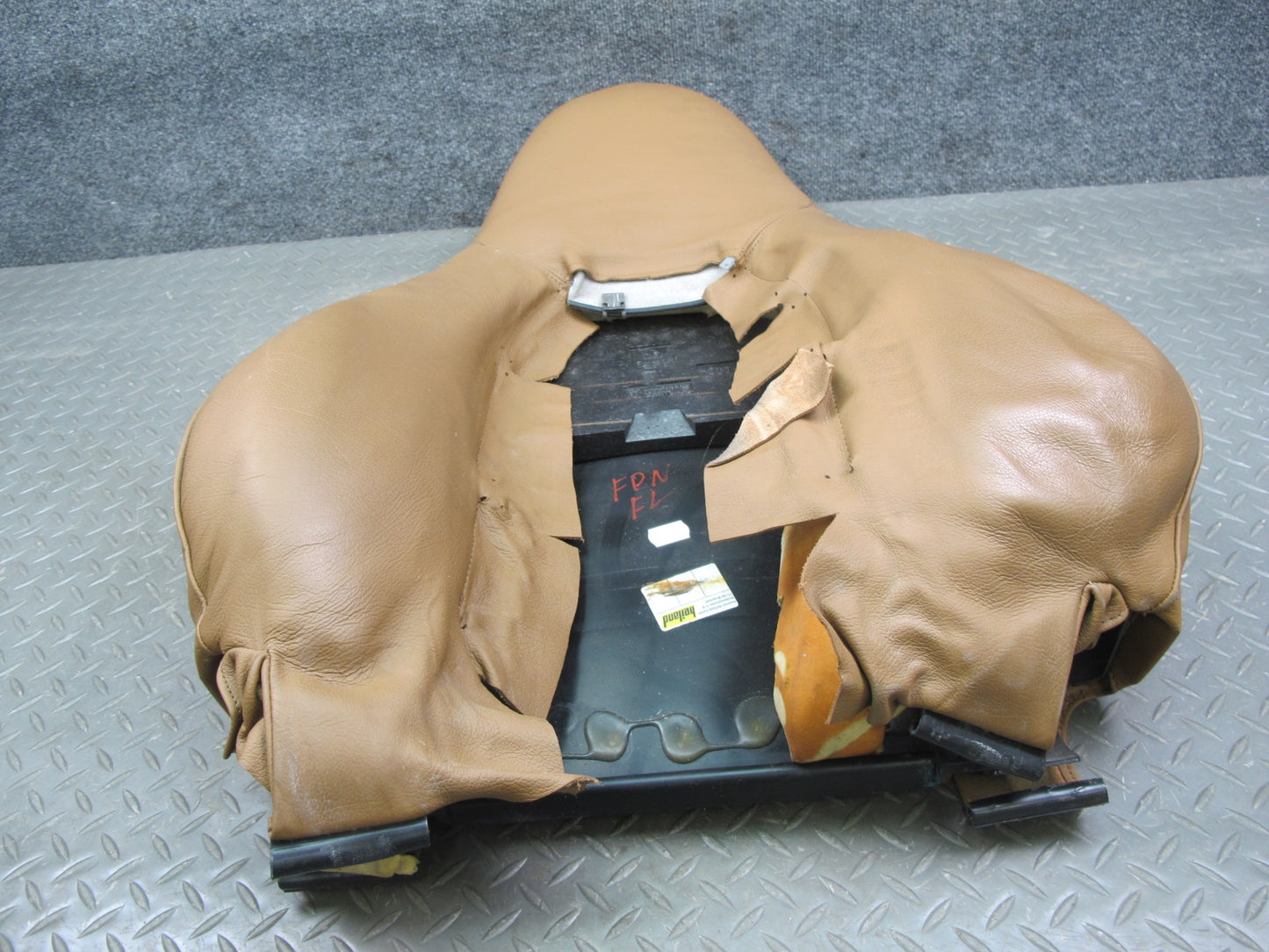 99-05 Porsche 911 996 Convertible Front Left Side Seat Backrest Cover Brown