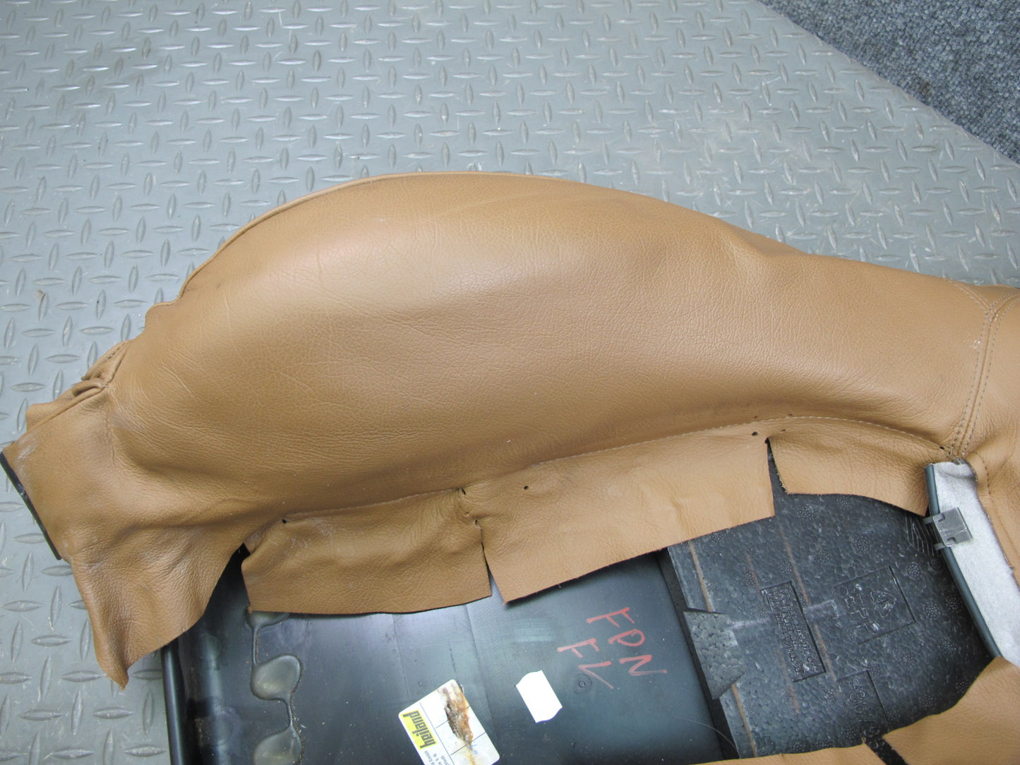 99-05 Porsche 911 996 Convertible Front Left Side Seat Backrest Cover Brown