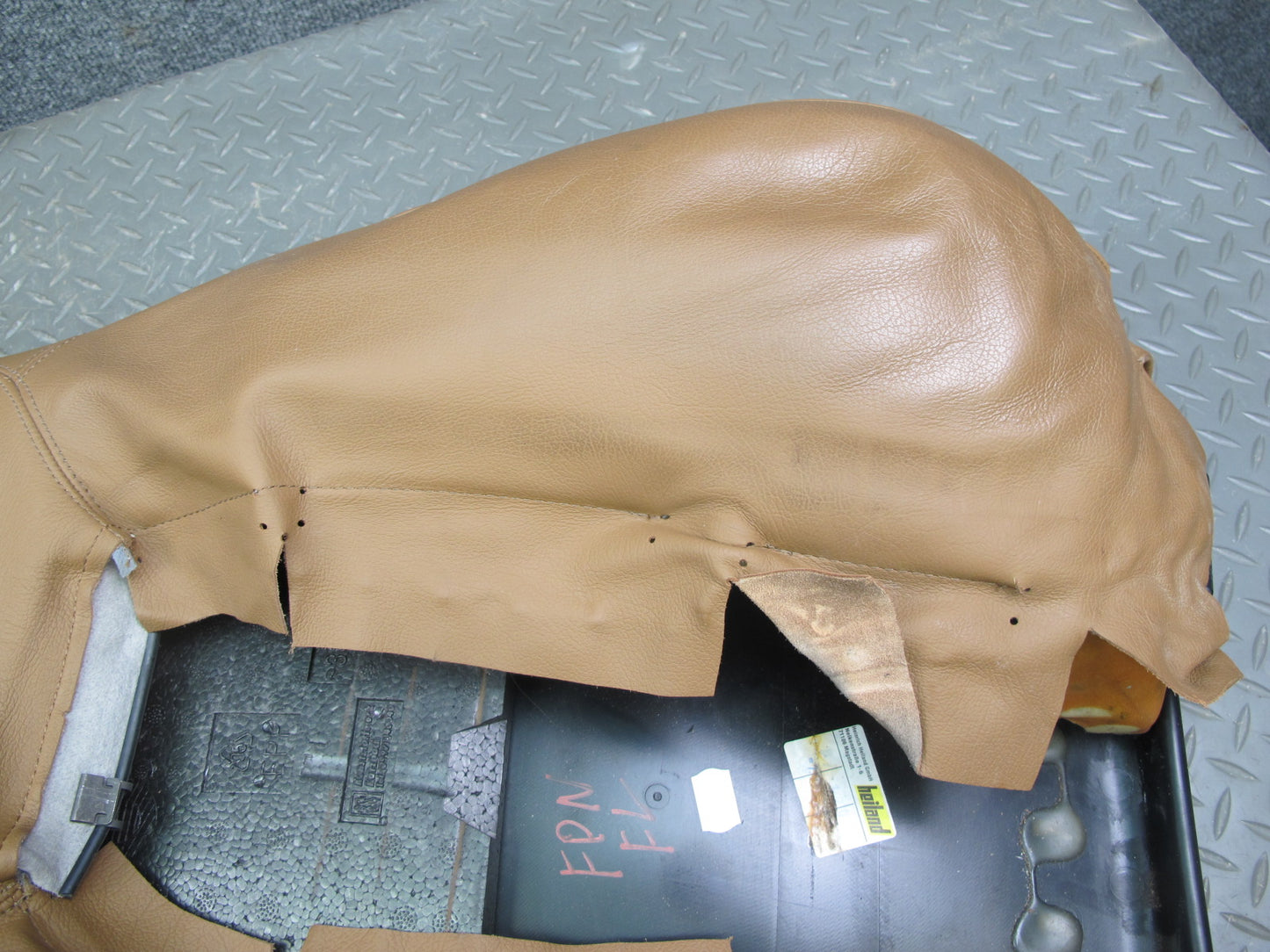 99-05 Porsche 911 996 Convertible Front Left Side Seat Backrest Cover Brown