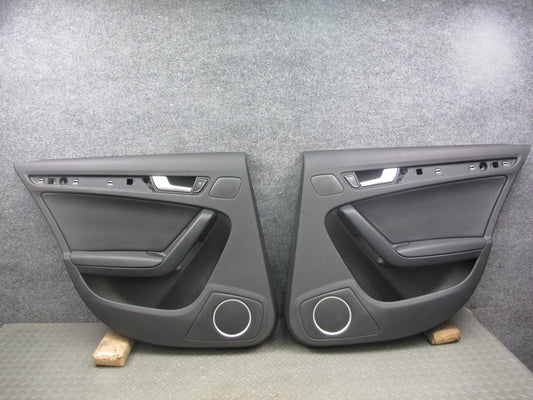 09-12 Audi B8 S4 A4 Set of 2 Rear Left & Right Door Interior Trim Panel OEM