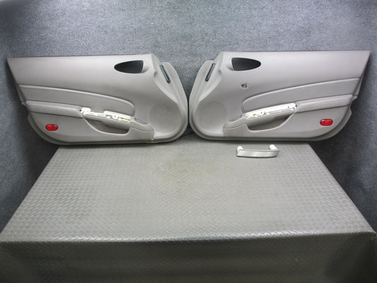 06-09 Nissan 350Z Z33 Set of 2 Left & Right Interior Door Panel Trim Gray OEM