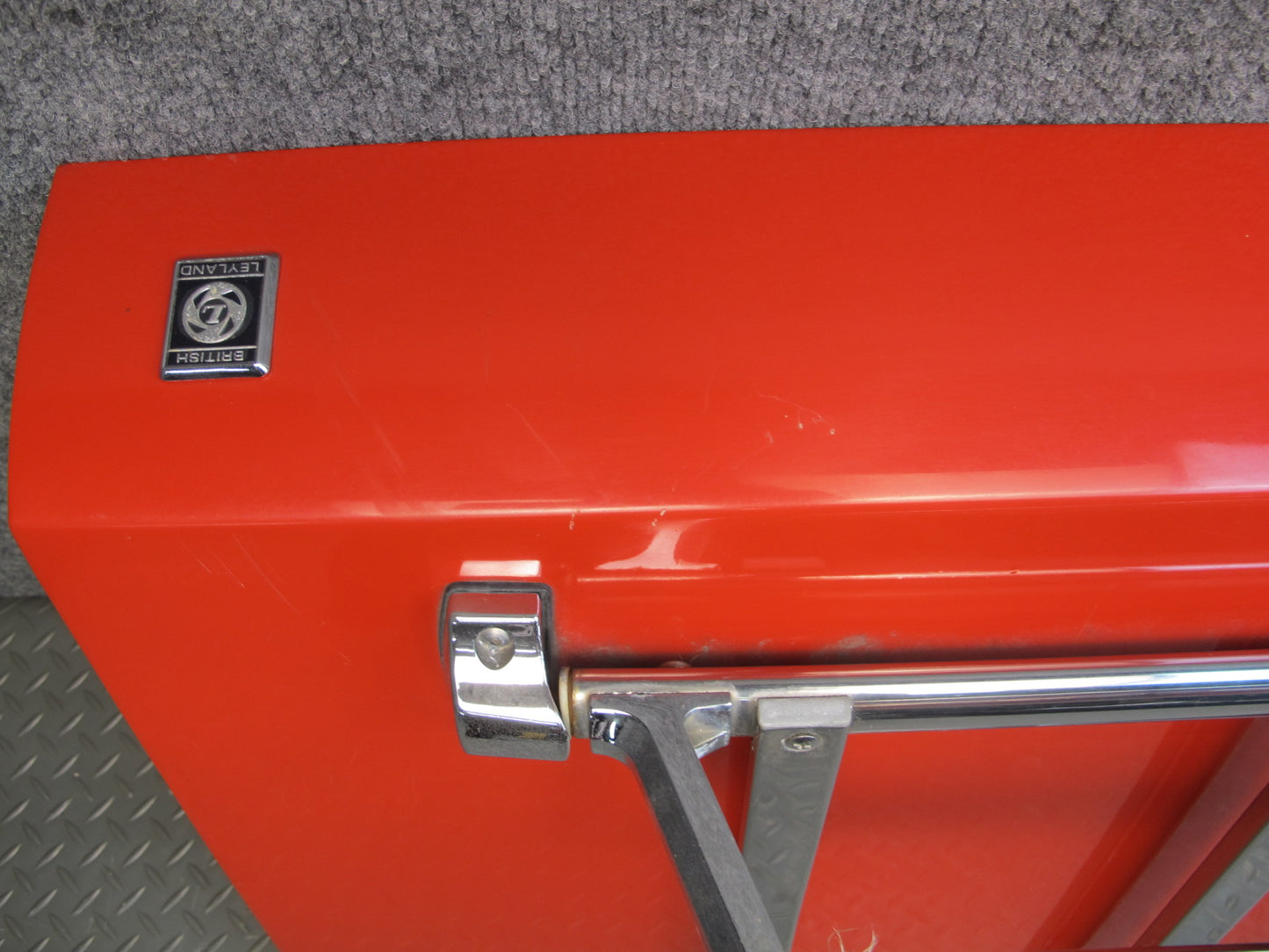 75-82 Triumph TR7 Rear Trunk Deck Lid Shell Panel Cover RED OEM
