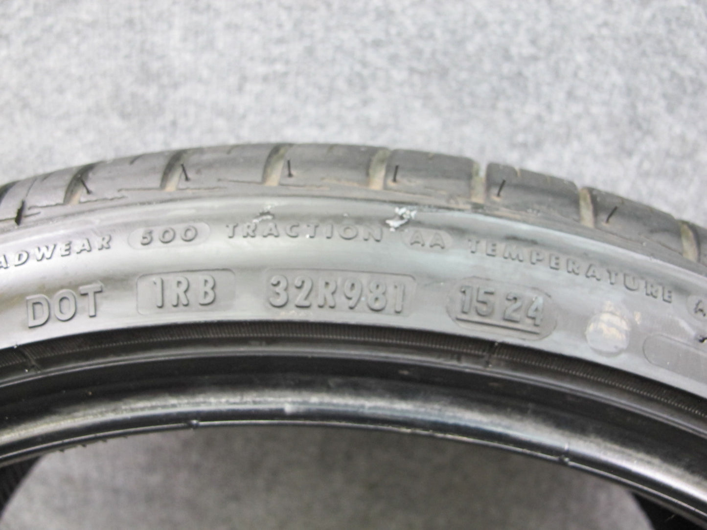 Bridgestone Potenza RE980AS+ A/S Tire 255/35 R19 96W 1524 8/32 Tread