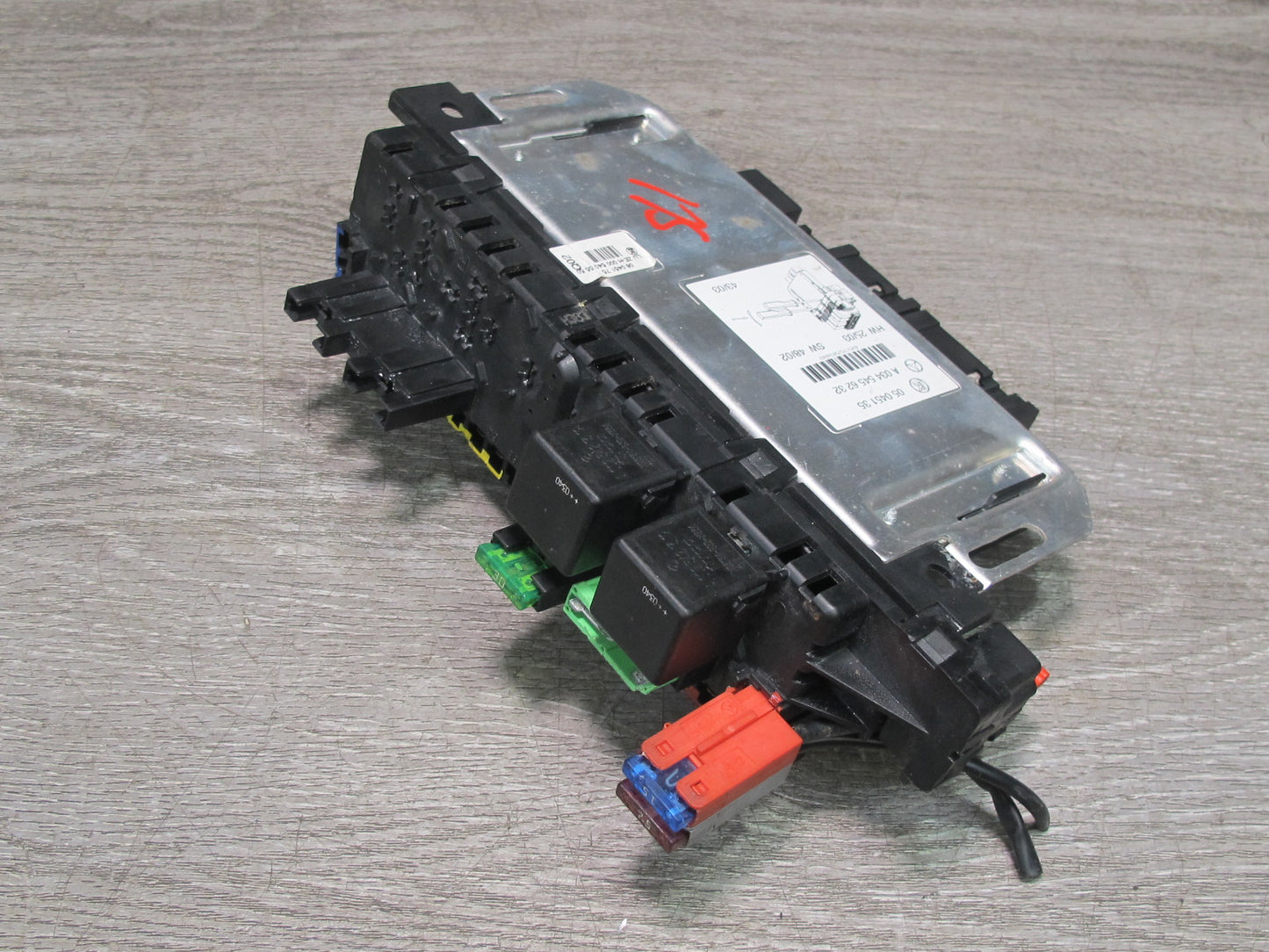 03-12 Mercedes R230 Sl-class Rear SAM Fuse Relay Box Module 0345456232 OEM