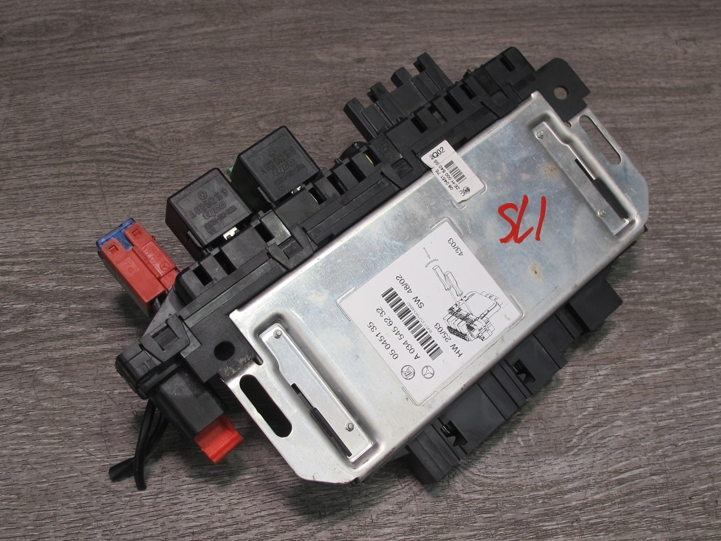 03-12 Mercedes R230 Sl-class Rear SAM Fuse Relay Box Module 0345456232 OEM