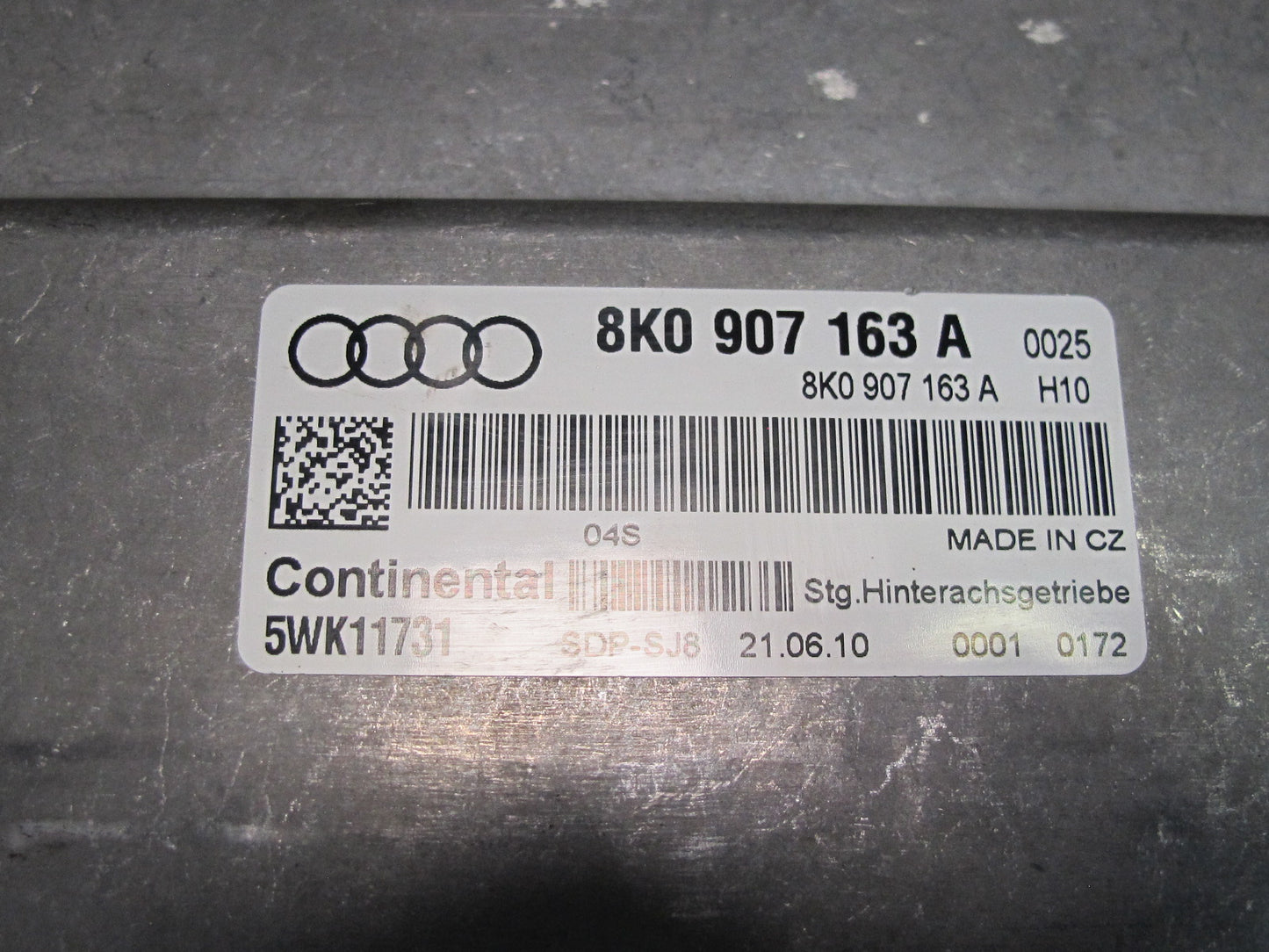 10-12 Audi A4 S4 Rear Differential Control Module Unit 8K0907163A OEM