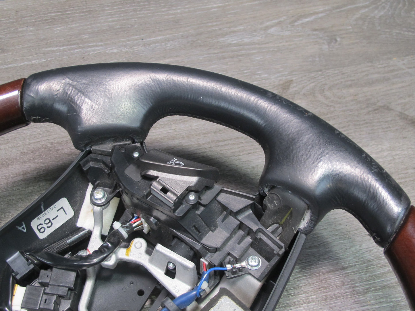 07-09 Lexus UVF46 LS600h LS460 Heated Leather Wood Steering w Controls OEM