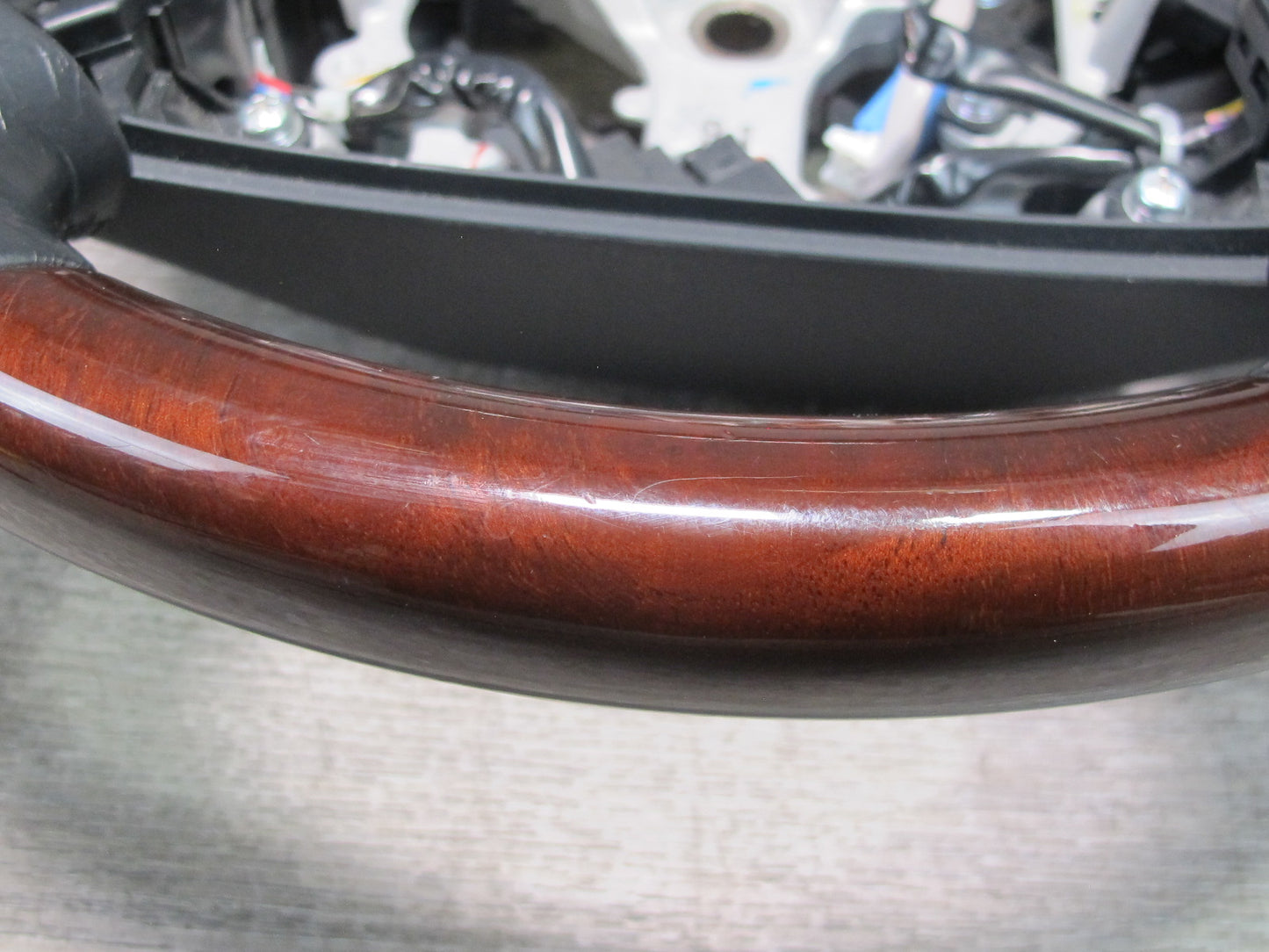 07-09 Lexus UVF46 LS600h LS460 Heated Leather Wood Steering w Controls OEM