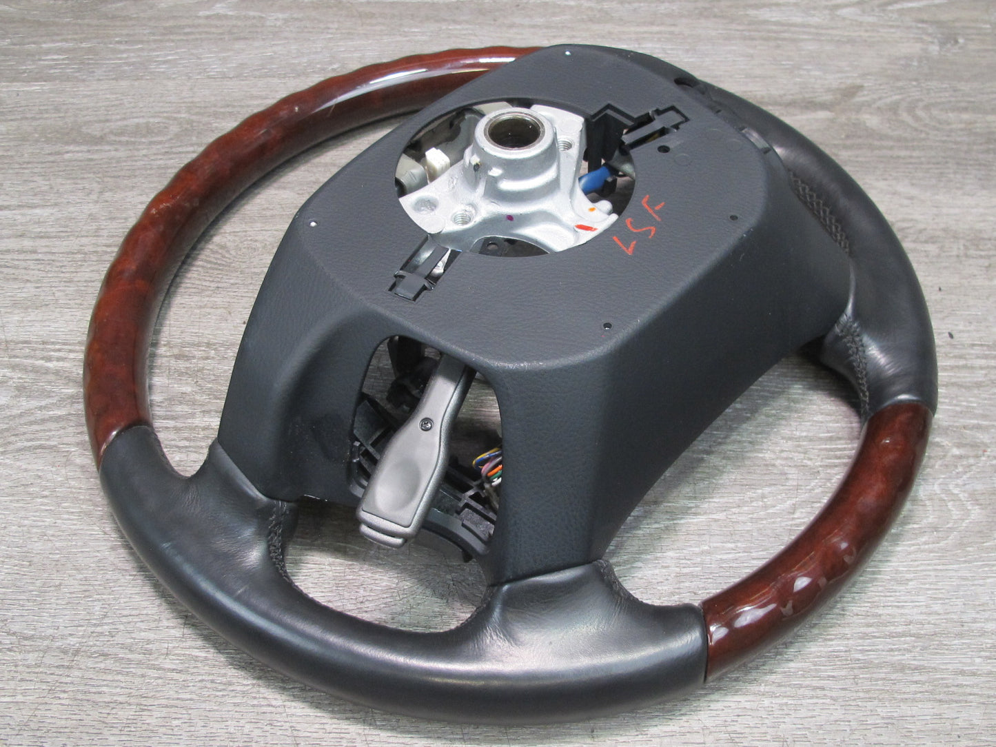 07-09 Lexus UVF46 LS600h LS460 Heated Leather Wood Steering w Controls OEM