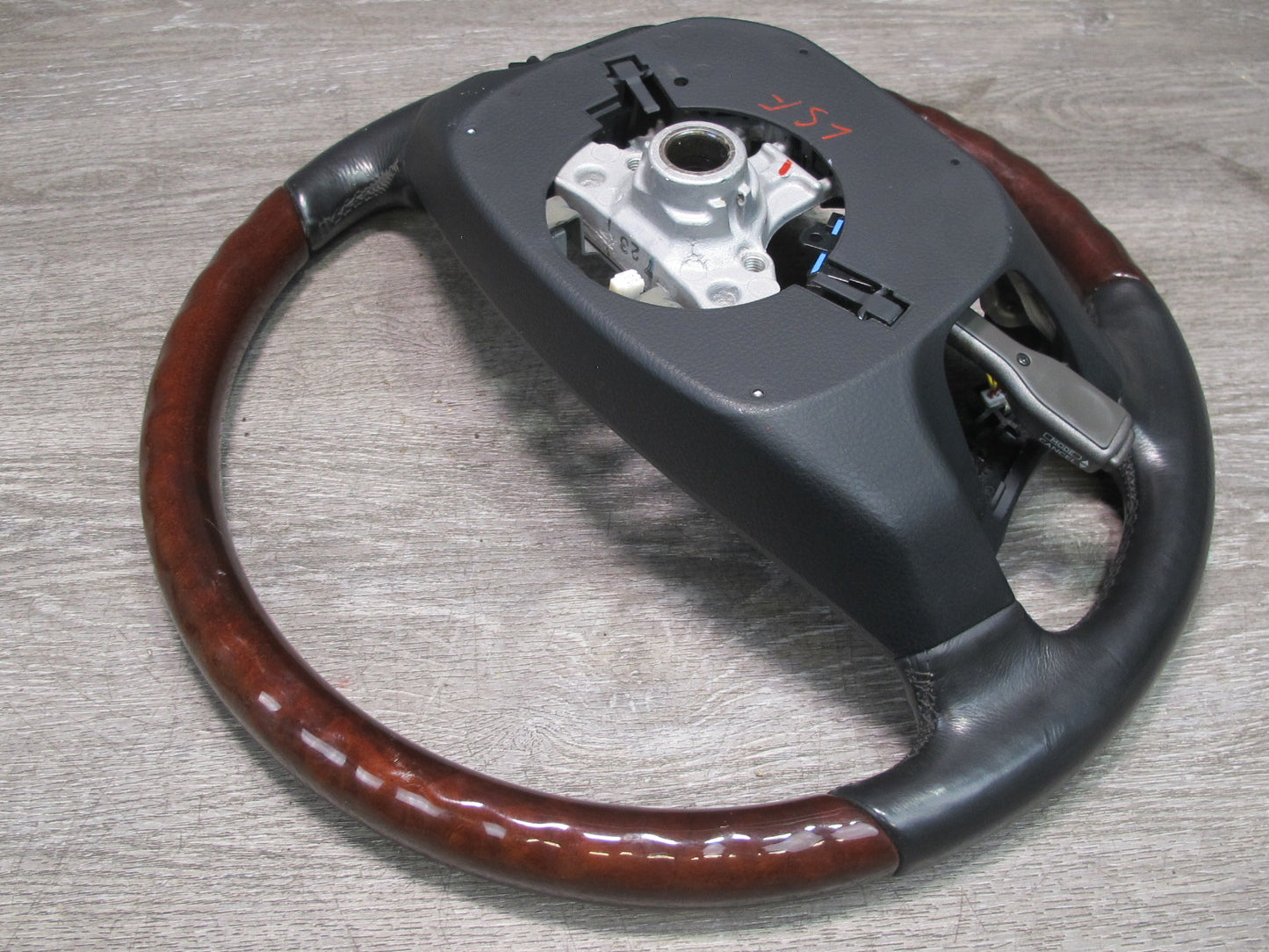 07-09 Lexus UVF46 LS600h LS460 Heated Leather Wood Steering w Controls OEM