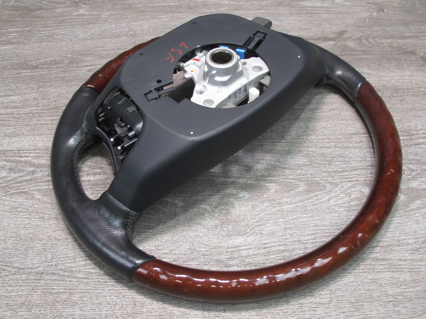 07-09 Lexus UVF46 LS600h LS460 Heated Leather Wood Steering w Controls OEM