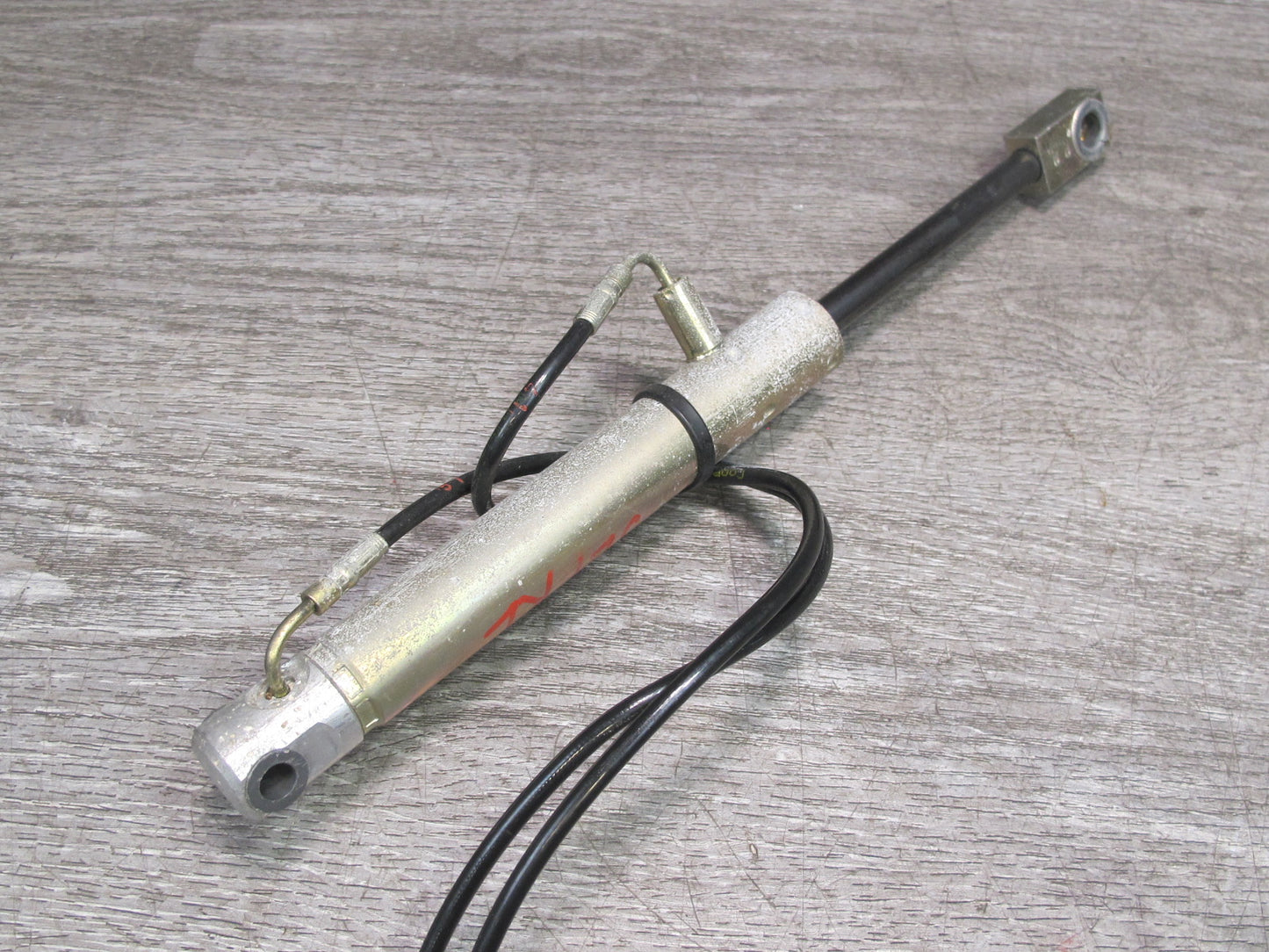 03-12 Mercedes R230 SL Convertible Rear Left TOP Roof Cylinder w Hose Line OEM