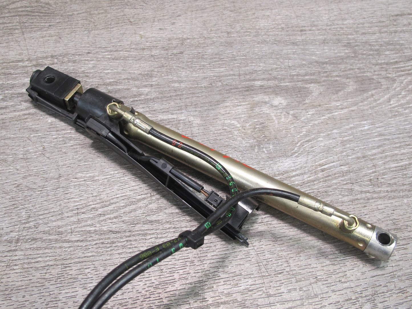 03-12 Mercedes R230 SL Convertible Rear Left Trunk Lift Cylinder w Cable OEM