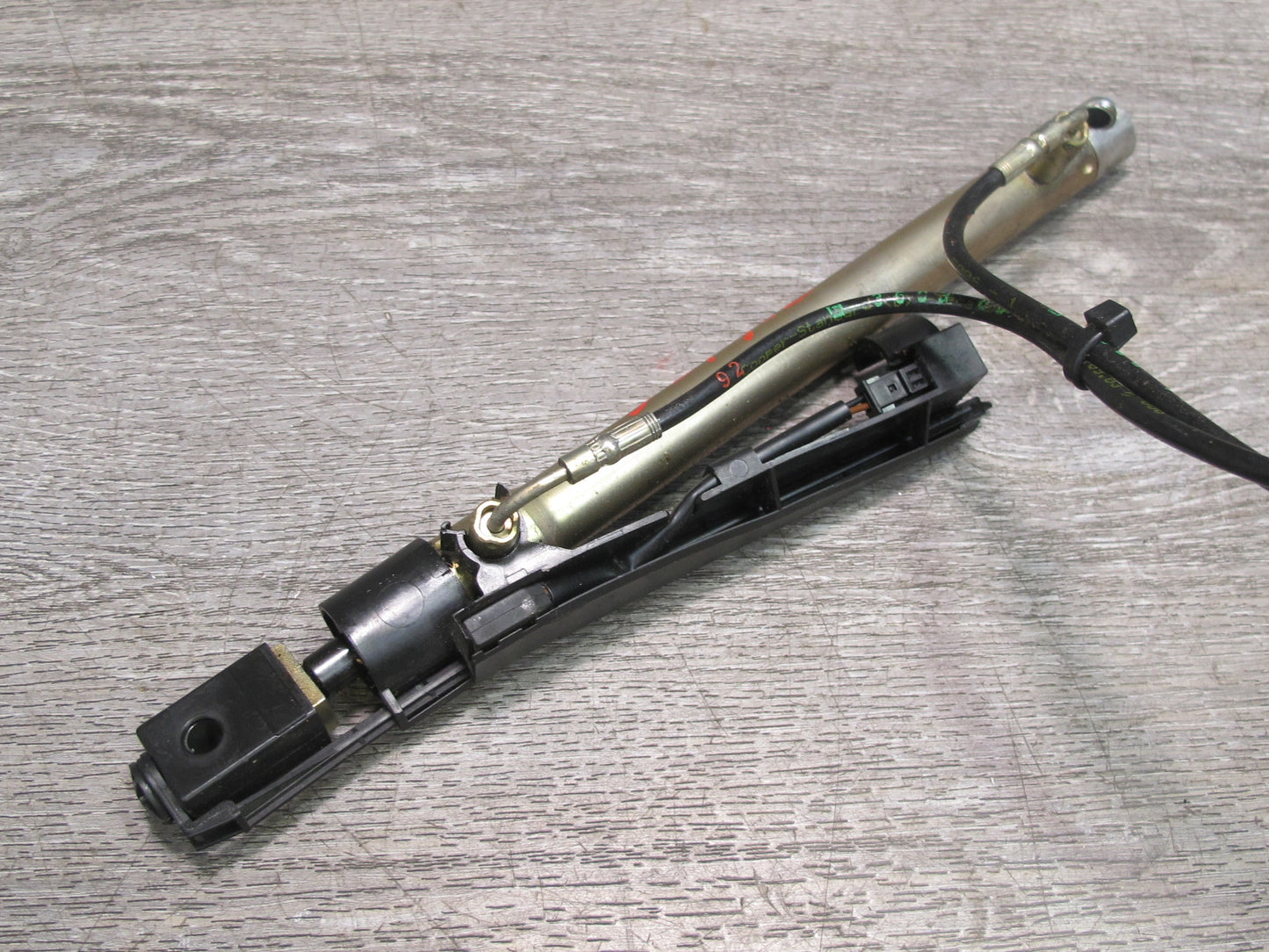 03-12 Mercedes R230 SL Convertible Rear Left Trunk Lift Cylinder w Cable OEM