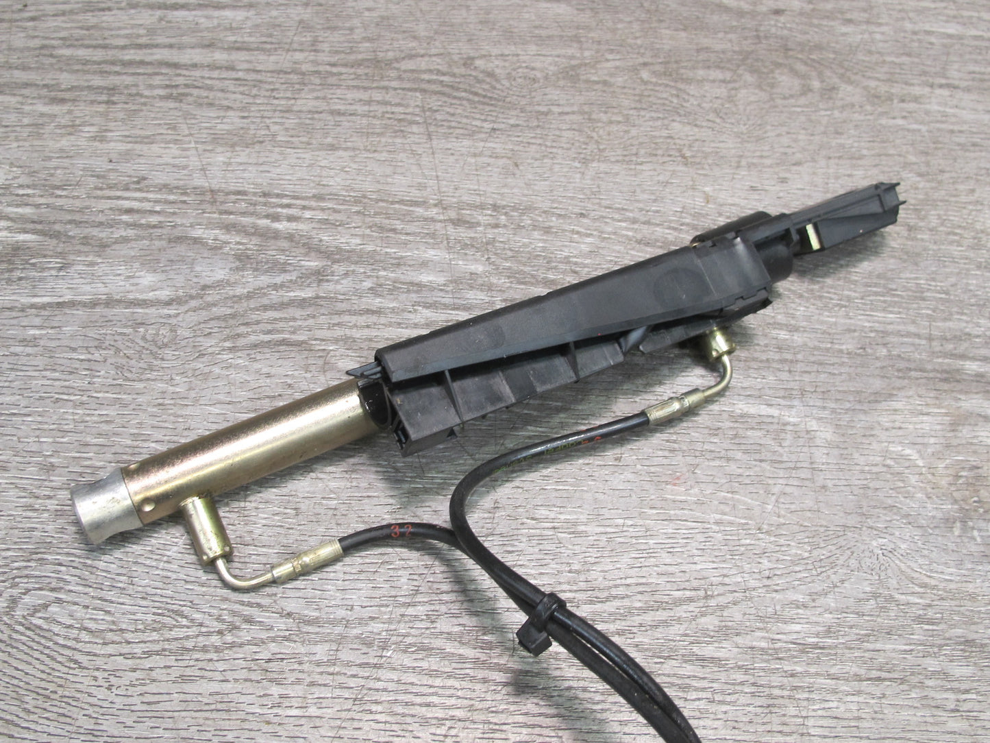 03-12 Mercedes R230 SL Convertible Rear Left Trunk Lift Cylinder w Cable OEM