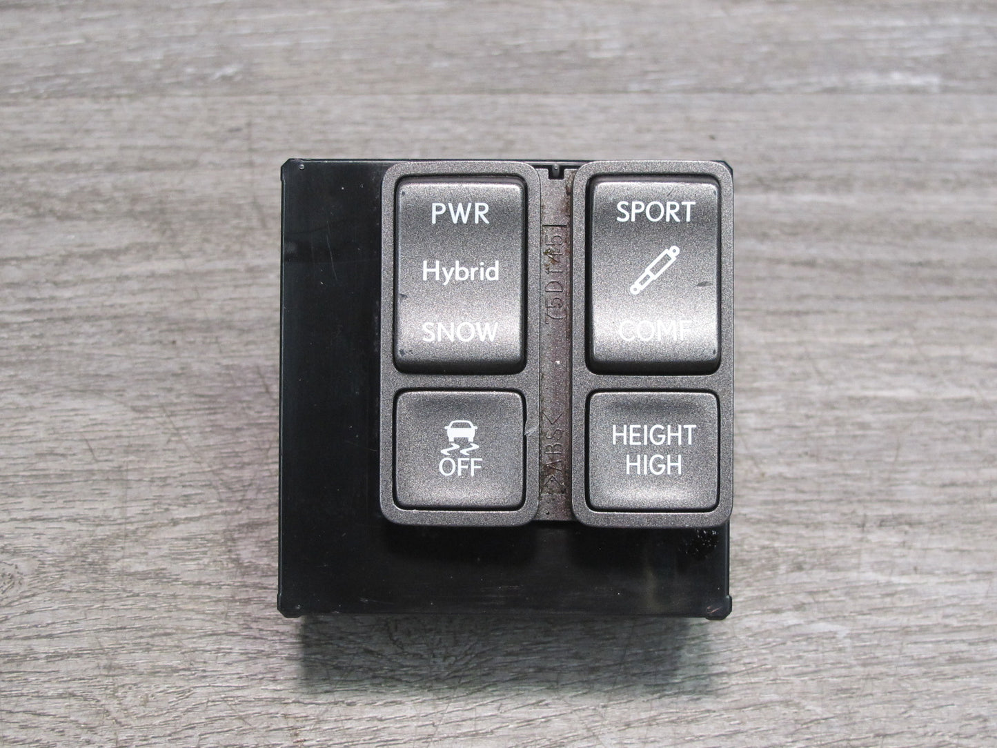 08-11 Lexus LS600hL Power Hybrid Snow Traction Suspension Control Switch OEM