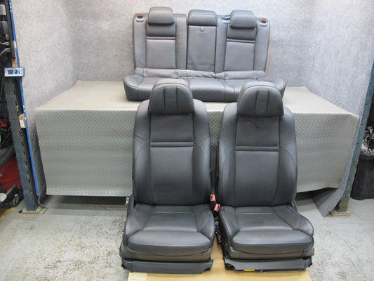11-14 BMW E71 E72 X6 X6M Front Rear Comfort Heated Leather Seat Black Set OEM