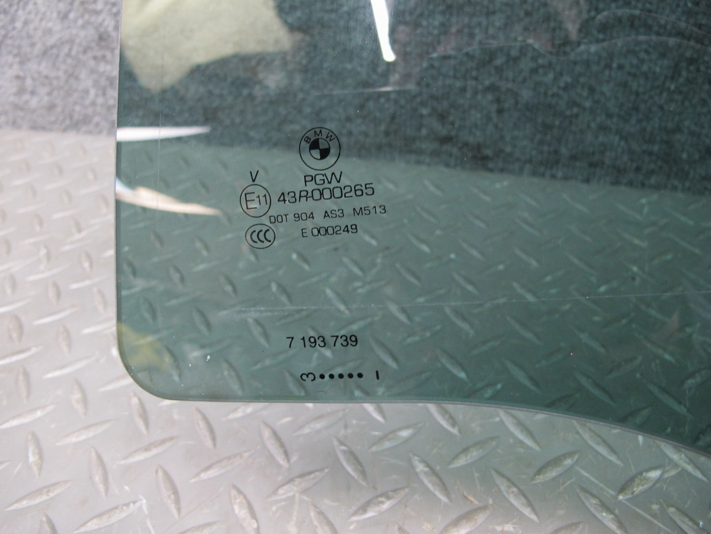 09-14 BMW E71 E72 X6 Rear Left Door Glass Window OEM