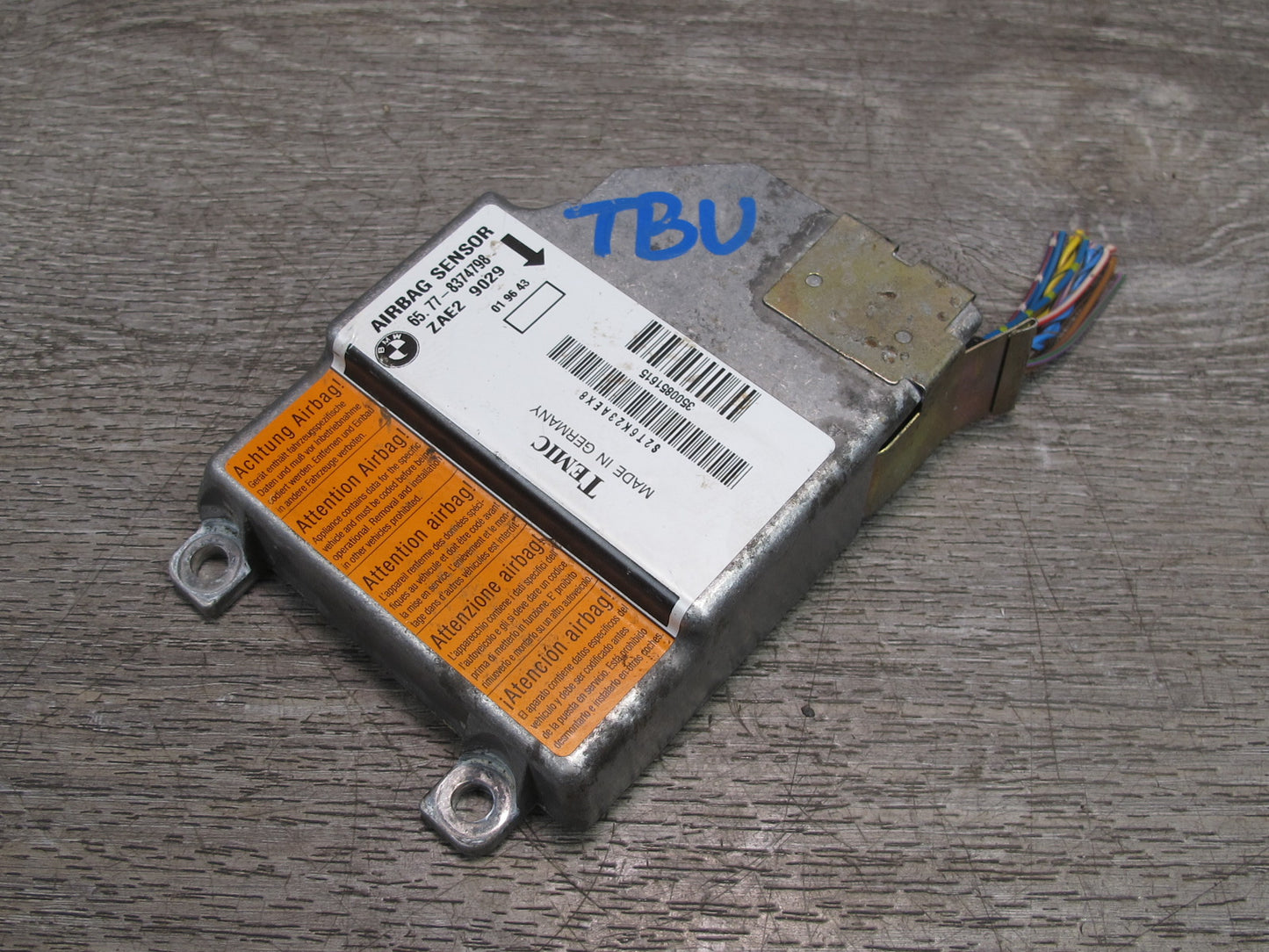 97-99 BMW Z3 E36 SRS AIRBAG SENSOR CONTROL MODULE 8374798 OEM