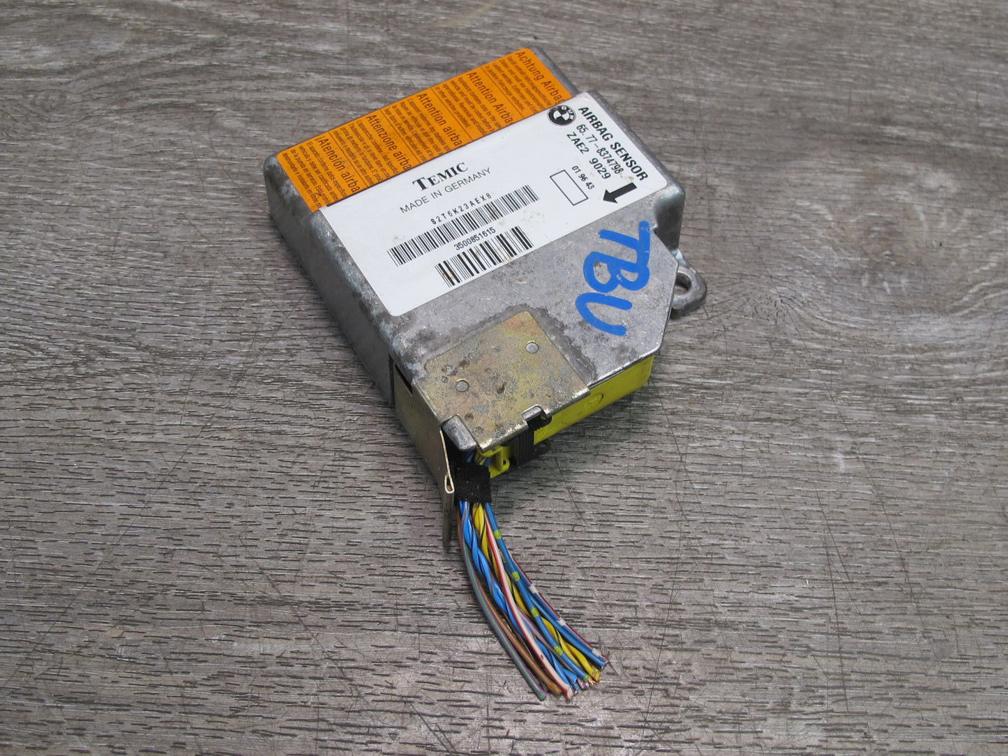 97-99 BMW Z3 E36 SRS AIRBAG SENSOR CONTROL MODULE 8374798 OEM
