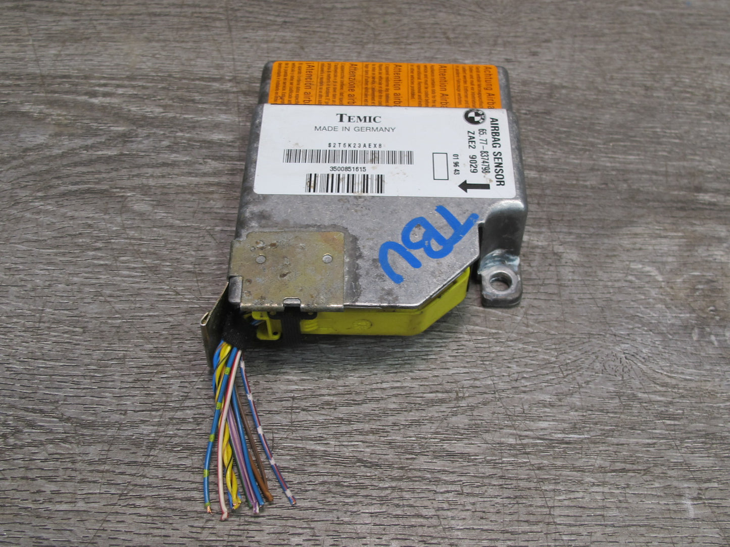 97-99 BMW Z3 E36 SRS AIRBAG SENSOR CONTROL MODULE 8374798 OEM
