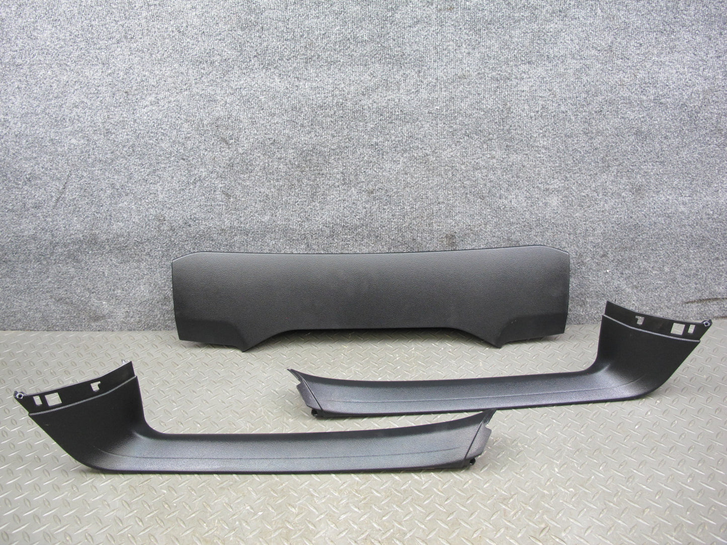 08-14 BMW E71 X6 Set of 3 Rear Left & Right Trunk Lid Boot Cover Black OEM