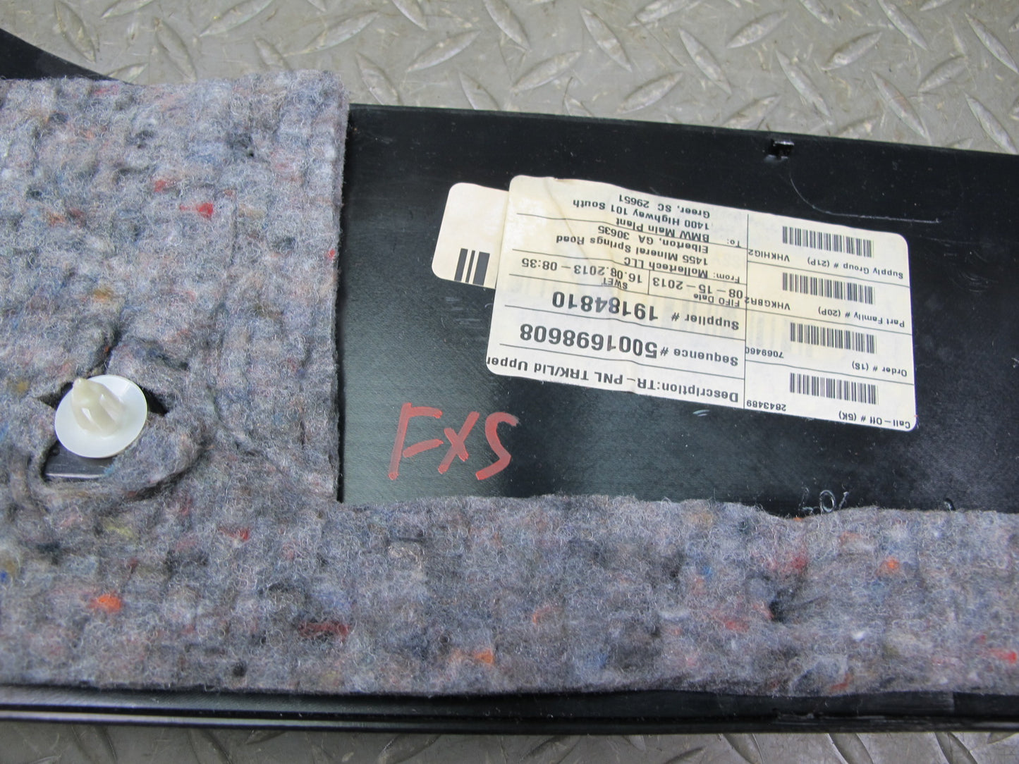 08-14 BMW E71 X6 Set of 3 Rear Left & Right Trunk Lid Boot Cover Black OEM