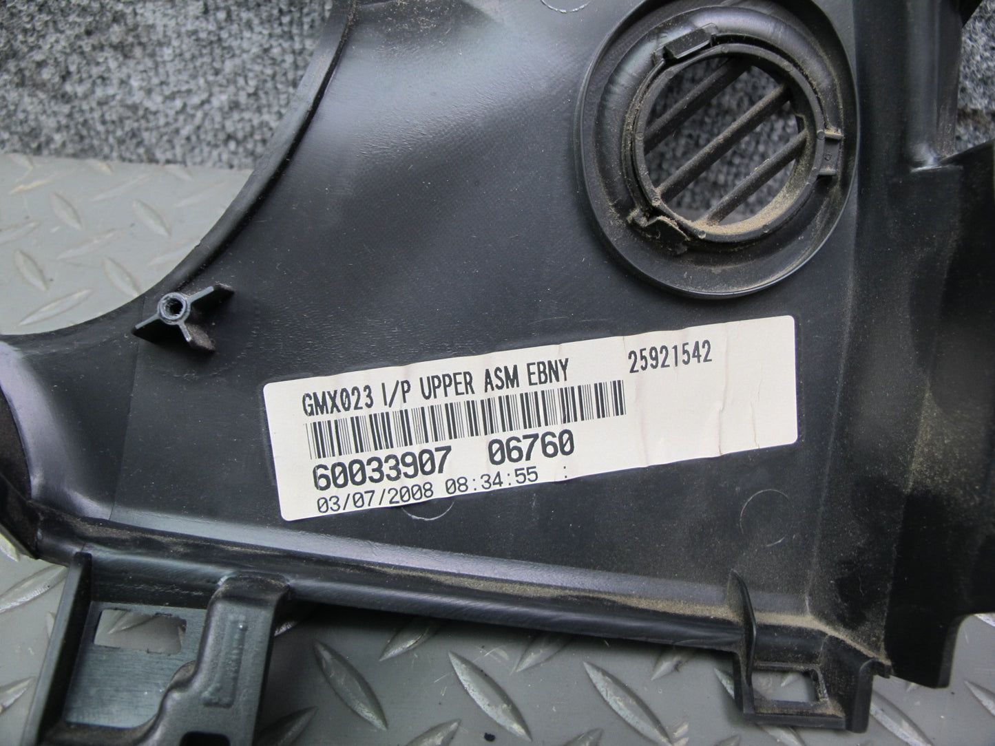 07-10 Saturn SKY Dashboard Dash Upper Instrument Trim Cover Panel OEM