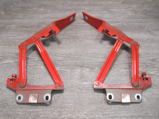 03-06 Chevrolet SSR Set of 2 Left & Right Hood Hinge RED OEM