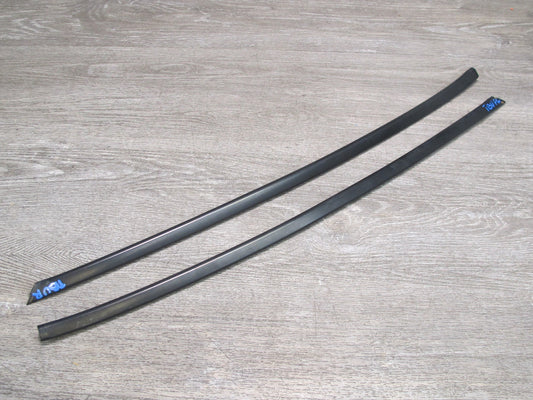 96-99 BMW E36 Convertible Set of 2 Front Windshield Molding Trim Strip OEM