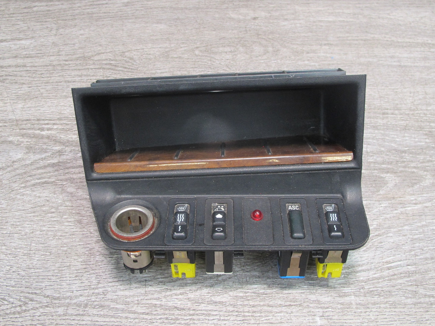 96-99 BMW E36 Convertible Console Storage TOP Roof Heated Seat ASC Switch OEM