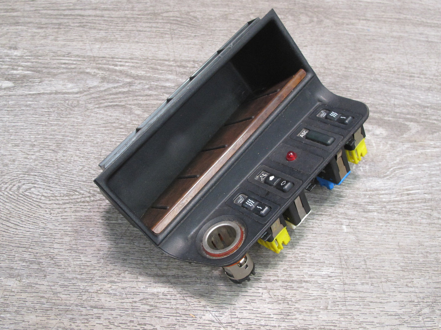 96-99 BMW E36 Convertible Console Storage TOP Roof Heated Seat ASC Switch OEM