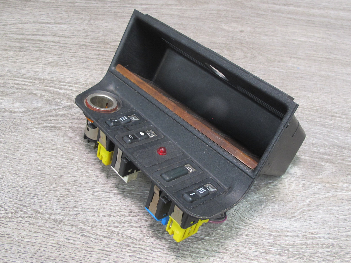 96-99 BMW E36 Convertible Console Storage TOP Roof Heated Seat ASC Switch OEM