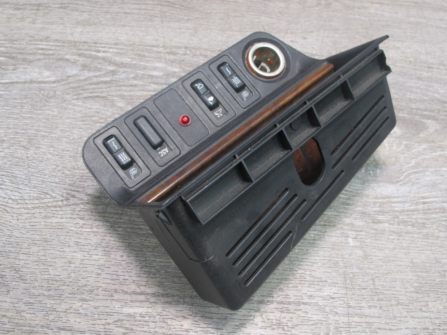 96-99 BMW E36 Convertible Console Storage TOP Roof Heated Seat ASC Switch OEM