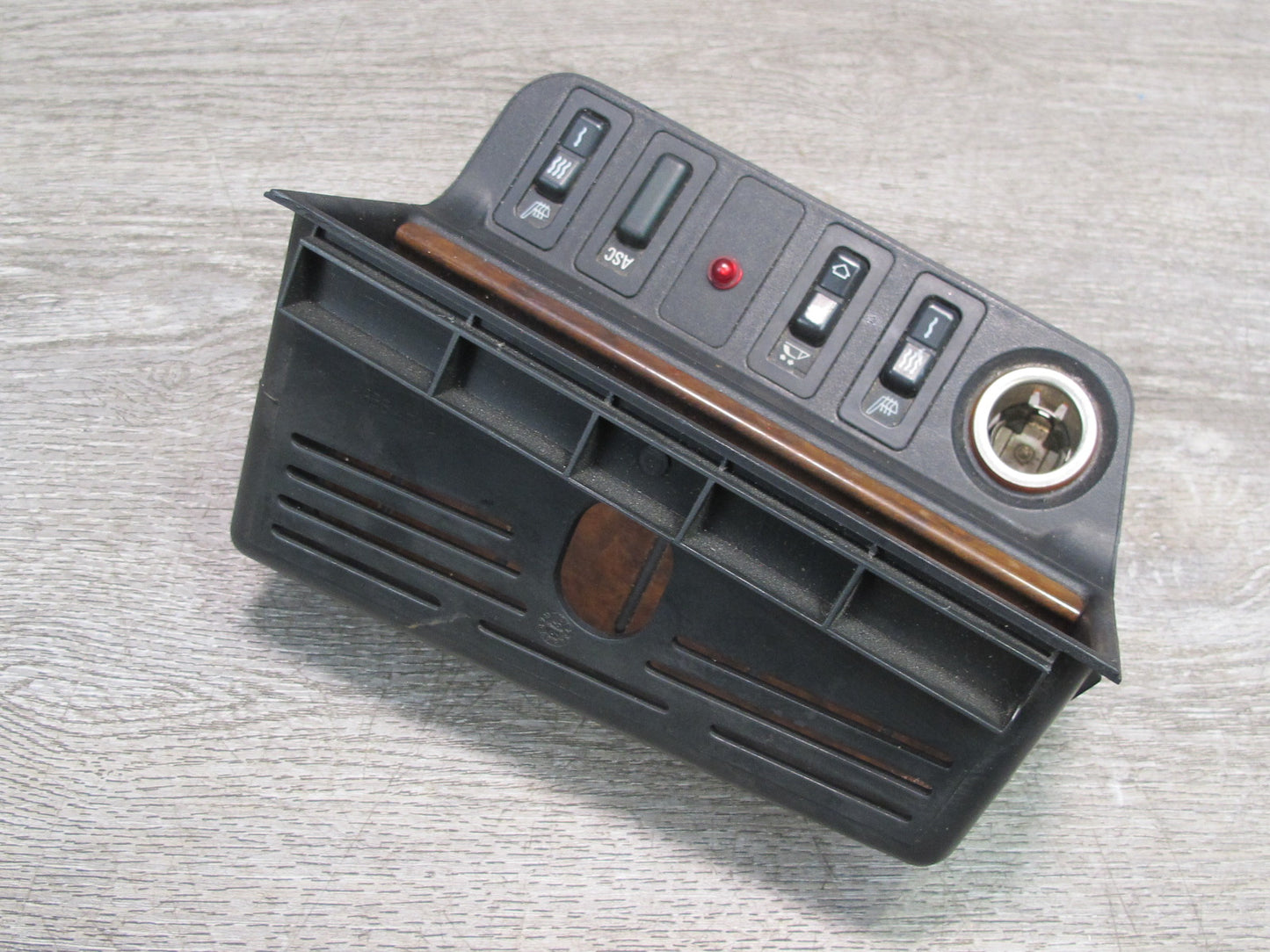 96-99 BMW E36 Convertible Console Storage TOP Roof Heated Seat ASC Switch OEM